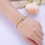 Kvekstio Evil Eye Lucky Bracelet for Women, Good Luck Amulet Friendship Gift, Go... - Image 4