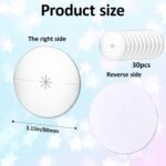 30 PCS Paper Candle Drip Protectors, Silver Candle Drip Catcher Paper Candles Bo... - Image 3