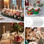 30 PCS Paper Candle Drip Protectors, Silver Candle Drip Catcher Paper Candles Bo... - Image 7