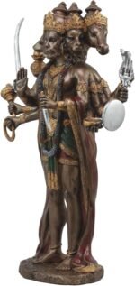 Gifts & Decor Ebros Panchamukhi Hanuman Statue 9.75" Tall Five Faced Monkey Hind... - Image 3
