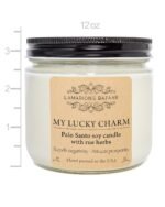 My Lucky Charm - Cleansing Palo Santo with Rue (Ruda) Herbs - Large Candle for H... - Image 5