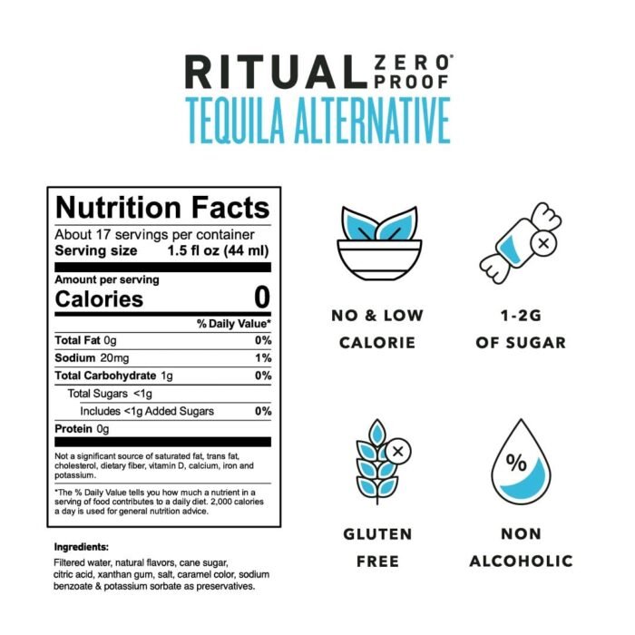 RITUAL ZERO PROOF Tequila Alternative | Award-Winning Non-Alcoholic Spirit | 25.... - Image 3