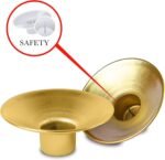 Ner Mitzvah Reusable Metal Candlestick Liners and Drip Guards - Safety Pin Holds... - Image 6