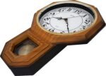 JUSTIME Traditional Schoolhouse Classic Vintage Arabic Regulator Wall Clock, Chi... - Image 4