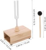 1set Tuning Fork for Healing Chakra Sound Therapy Meditation Tools Wooden Resona... - Image 3