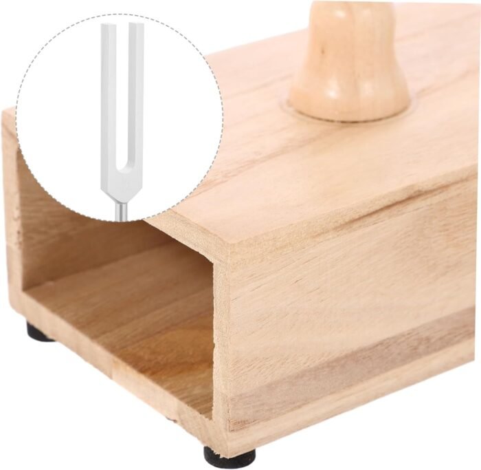 1set Tuning Fork for Healing Chakra Sound Therapy Meditation Tools Wooden Resona... - Image 9