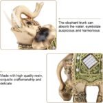 Feng Shui Brass Color Elegant Elephant Statue 5.5 (H) Thai Elephant With Trunk F... - Image 4