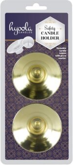 Hyoola Candle Drip Protectors Reusable Metal Candlestick Liners - Safety Pin Hol... - Image 3