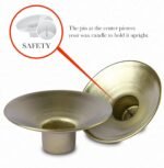 Hyoola Candle Drip Protectors Reusable Metal Candlestick Liners - Safety Pin Hol... - Image 5