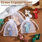 Threehoney 10 Pcs Cross My Heart, Encouragement Gift Small Stones Handheld Pocke... - Image 5