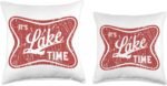 Lake TIME Throw Pillow, 16x16, Multicolor - Image 4