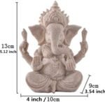 HUAWELL 2 Piece Elephant Statue Hue Sandstone Ganesha Buddha Sculpture Handmade ... - Image 3