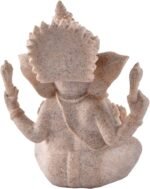 HUAWELL 2 Piece Elephant Statue Hue Sandstone Ganesha Buddha Sculpture Handmade ... - Image 6