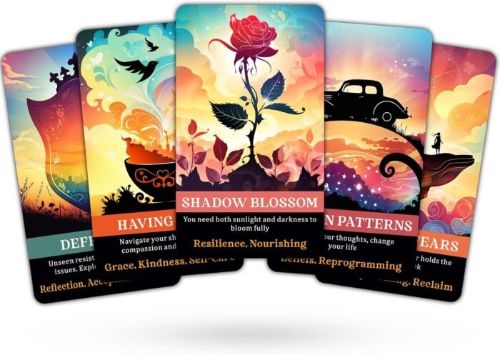 GZXINKE Shadow Work Oracle Cards, Inner Healing Oracle Deck, Self Reflection Ora... - Image 4