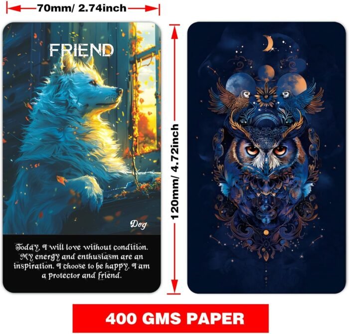 SOULGIST Spirit Animals Oracle Cards for Intuition, Healing Oracle Deck, Spiritu... - Image 4