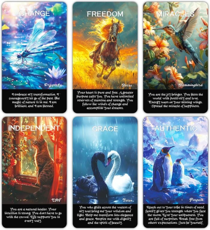 SOULGIST Spirit Animals Oracle Cards for Intuition, Healing Oracle Deck, Spiritu... - Image 6
