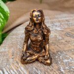 Veronese Earth Goddess Gaia Statue in Lotus Position, Bronze Finish, 2.75H x 2W ... - Image 3