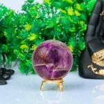 FASHIONZAADI Amethyst Crystal Rock - Gemstone Ball - Gem Sphere - Wiccan Altar T... - Image 4