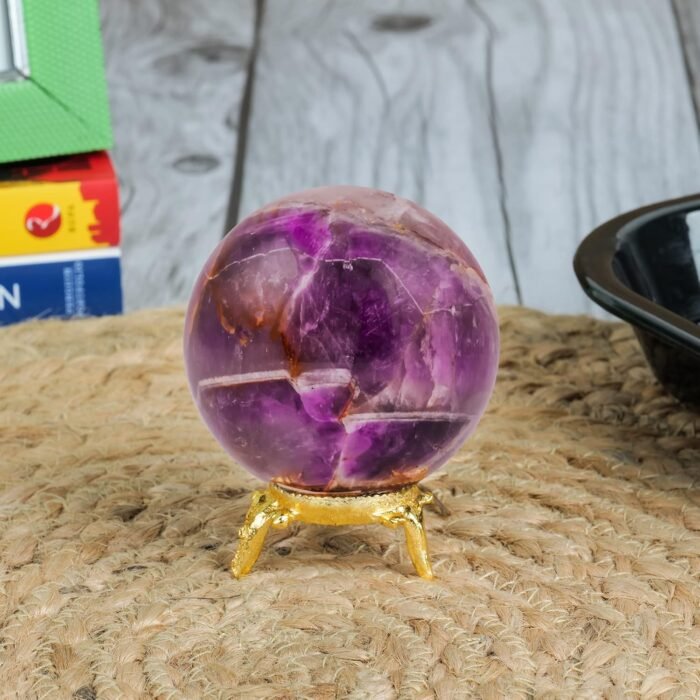 FASHIONZAADI Amethyst Crystal Rock - Gemstone Ball - Gem Sphere - Wiccan Altar T... - Image 7