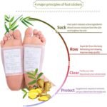 Foot Pads 100 Pieces-Premium Ginger Powder Bamboo Vinegar Feet Pads,Deep Cleansi... - Image 5