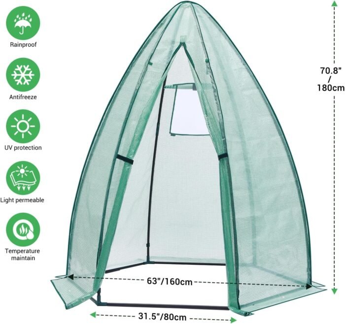 Portable Plant Protector from Animals, Ohuhu Greenhouse for Outsides with Durabl... - Image 5