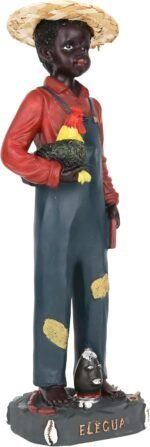 Cannan Elegua Kid 11.5" Resin Figure Orisha Religion Yoruba The Divine Messenger... - Image 3