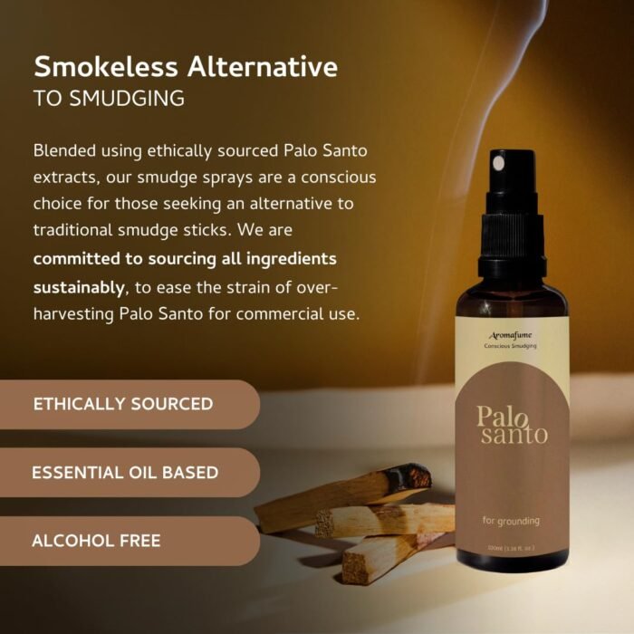 Palo Santo Smudge Spray for Protection & Energy Clearing (0.33 Ounce) - Clean, S... - Image 5
