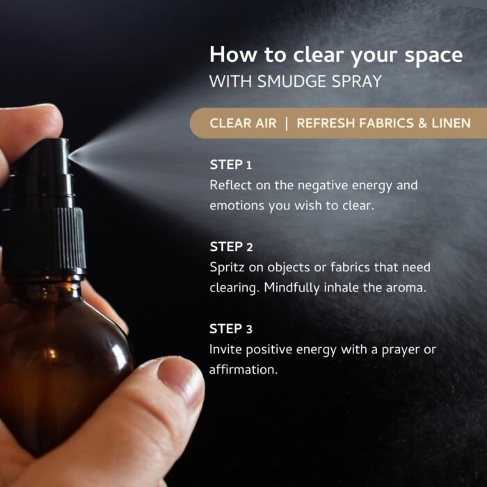 Palo Santo Smudge Spray for Protection & Energy Clearing (0.33 Ounce) - Clean, S... - Image 8