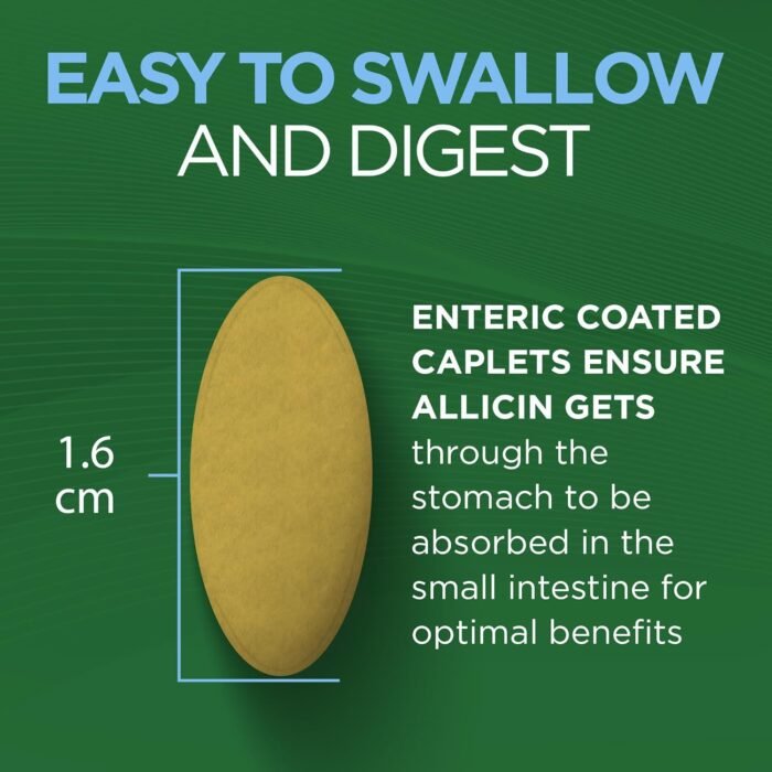 Garlique Garlic Extract Supplement, Healthy Blood Pressure Formula, Odorless & V... - Image 9
