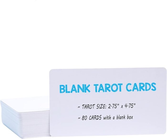 White Blank Tarot Cards Deck, 80 Cards per Deck, Standard Tarot Size(2.75" x 4.7... - Image 3
