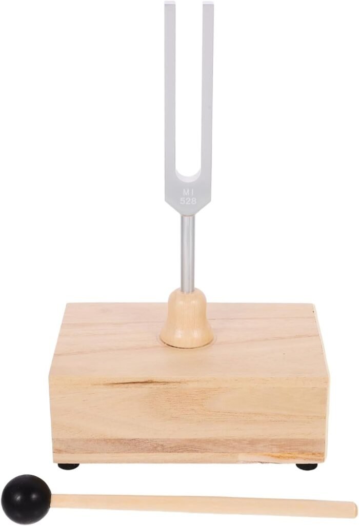 1set Tuning Fork for Healing Chakra Sound Therapy Meditation Tools Wooden Resona... - Image 2
