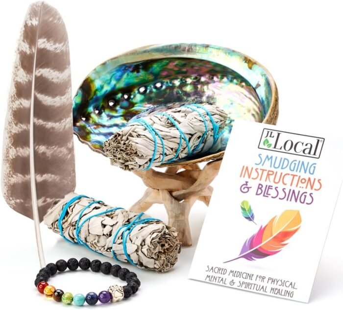 2 White Sage Bundles Smudging Kit Smudge Stick Gift Kit + Instructions & Blessin... - Image 2