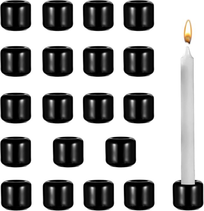 20 pcs Ceramic Chime Candle Holder Set, Great for Casting Chimes, Rituals, Spell... - Image 2