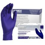 AMMEX Indigo Nitrile Exam Gloves, 3 Mil, Latex Free, Powder Free, Textured, Disp... - Image 2