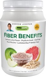 ANDREW LESSMAN Fiber Benefits Powder 120 Servings - Lemon-Lime, Gentle, Natural ... - Image 2