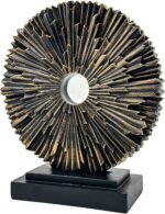 Abstract Statue for Home Decor,Office Desk Sculpture for Men,Creative Round Line... - Image 2
