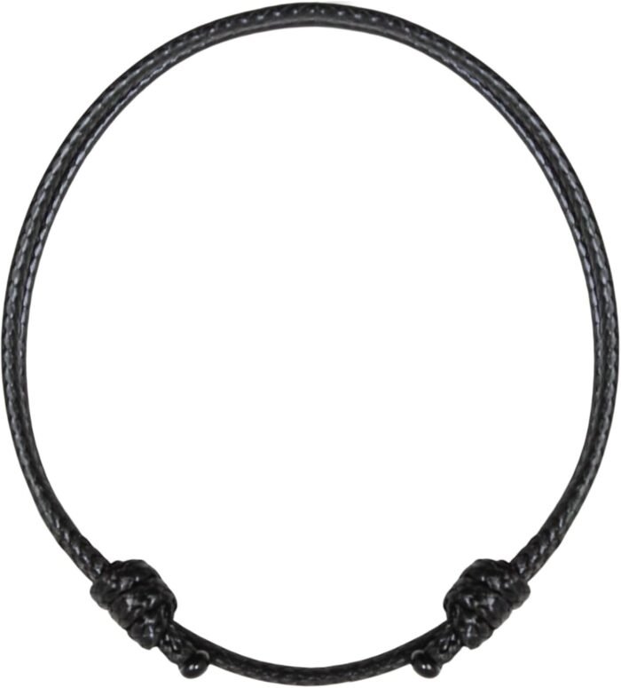 Adjustable Wax Nylon Cord Bracelet for Men Women Adult - Vegan Leather String | ... - Image 2