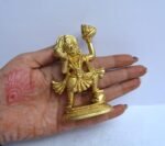 Brass Hanuman Statue Sculpture Murti Idol - Brass Lord Bajrangbali Decorative Wo... - Image 2