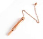 Copper Metal Unique Design Pencil Shape Divination Pendulum, Pendulum for Dowsin... - Image 2