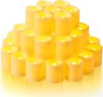 Homemory 50Pack Flickering Flameless Votive Candles,200+Hour Electric Fake Candl... - Image 2