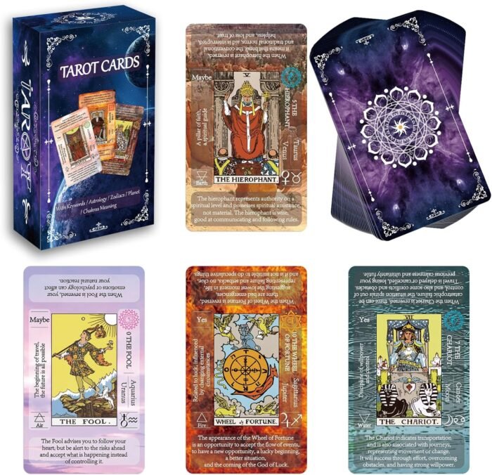 IXIGER Tarot Cards Set with Guide Book,Tarot Cards for Beginners with Meanings o... - Image 2