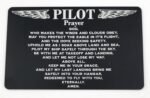 JTM VINTAGE Pilot Prayer Card - God and the Winds Engraved Metal Wallet card 2 s... - Image 2