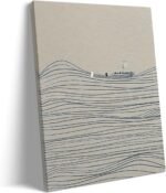 Jesus Canvas Wall Art Decor Framed Painting - 8X10 inch Jesus Walking on Water S... - Image 2
