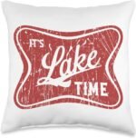 Lake TIME Throw Pillow, 16x16, Multicolor - Image 2