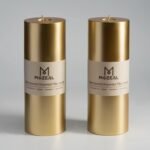 MOZEAL 3" x 8" Hand-Poured Unscented Large Candle,Smokeless Rustic Pillar Candle... - Image 2