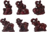 Mini Elephant Statue Indian Elephants Figurines Resin Feng Shui for Home Decor O... - Image 2