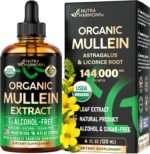 Mullein Drops for Lungs - USDA Organic Liquid - Mullein Leaf Extract Supplement ... - Image 2
