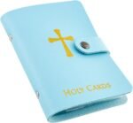Needzo Light Blue Prayer Card Holder, Travel Holy Cards Protector, Has 20 Double... - Image 2