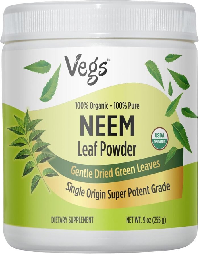 Organic Neem Leaf Powder - Freeze Dried True Green Neem Leaves Powder - Supports... - Image 2
