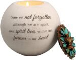 Pavilion Gift Company 19093 Forever in My Heart Terra Cotta Candle Holder, 4-Inc... - Image 2